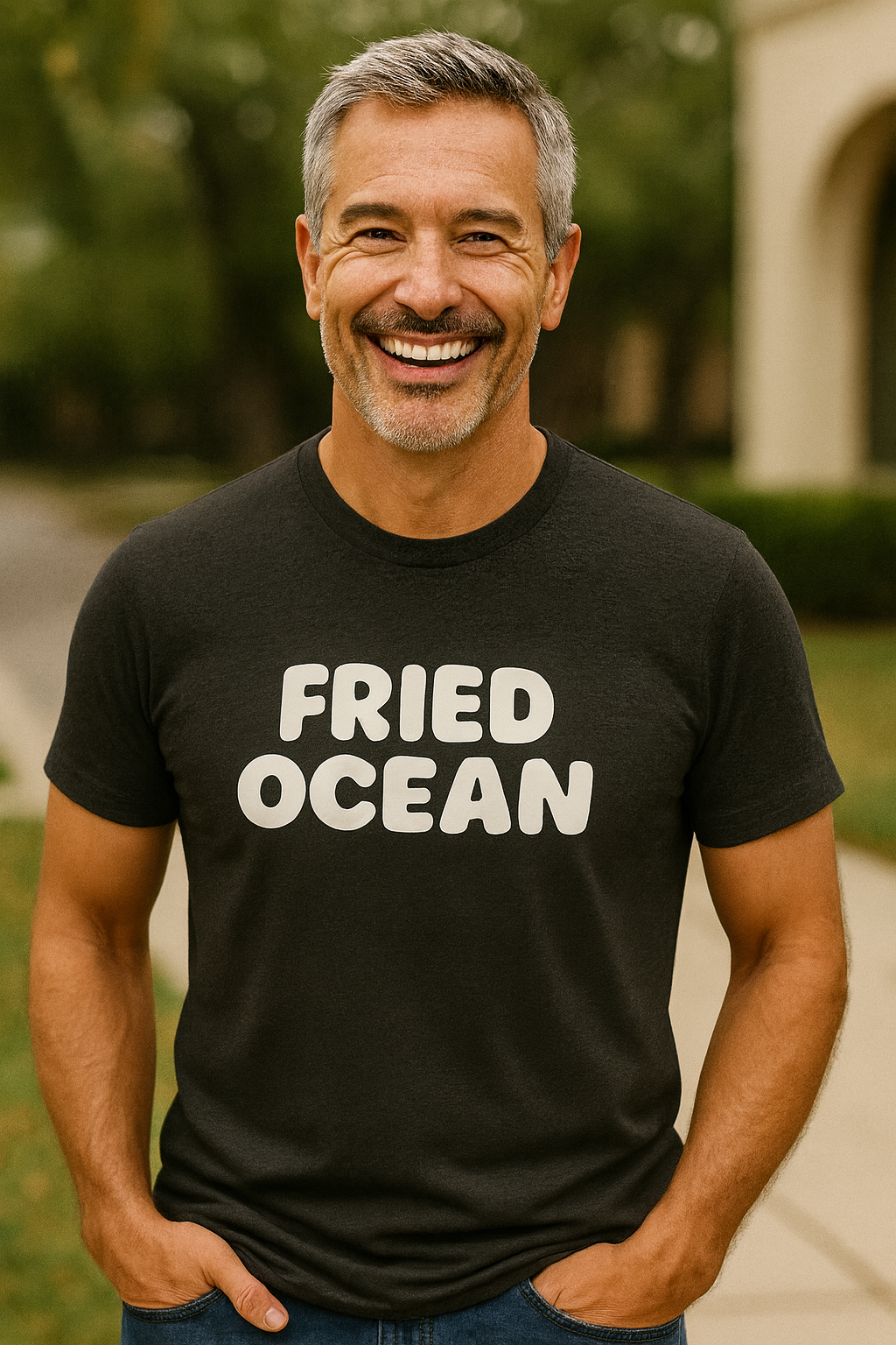 Fried Ocean Tee — Chest Logo